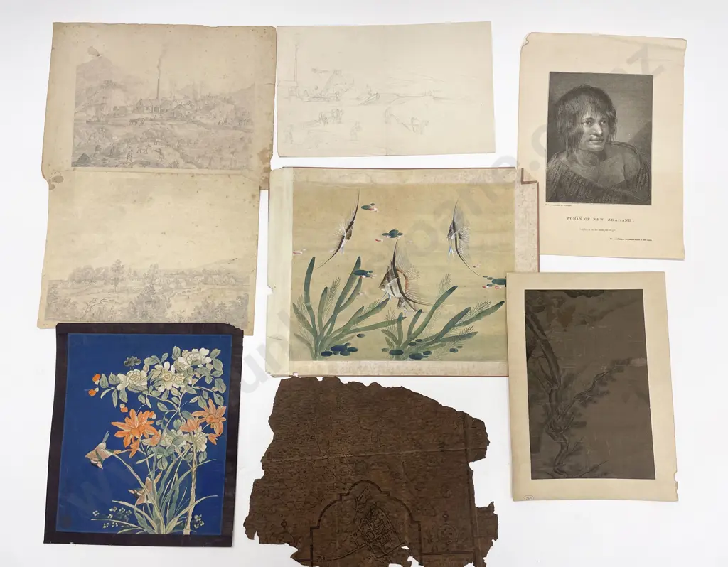 Selection of Unframed Artworks - Graphite Sketches Image 1++