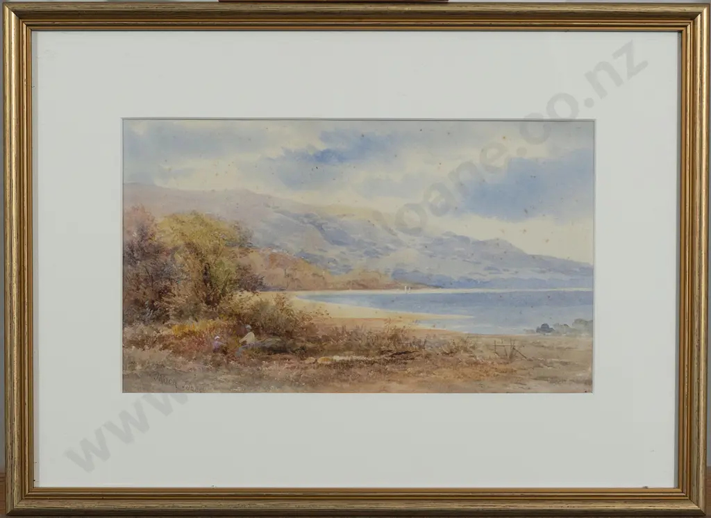 Three Watercolours and Etching - Landscape Scenes Image 1++