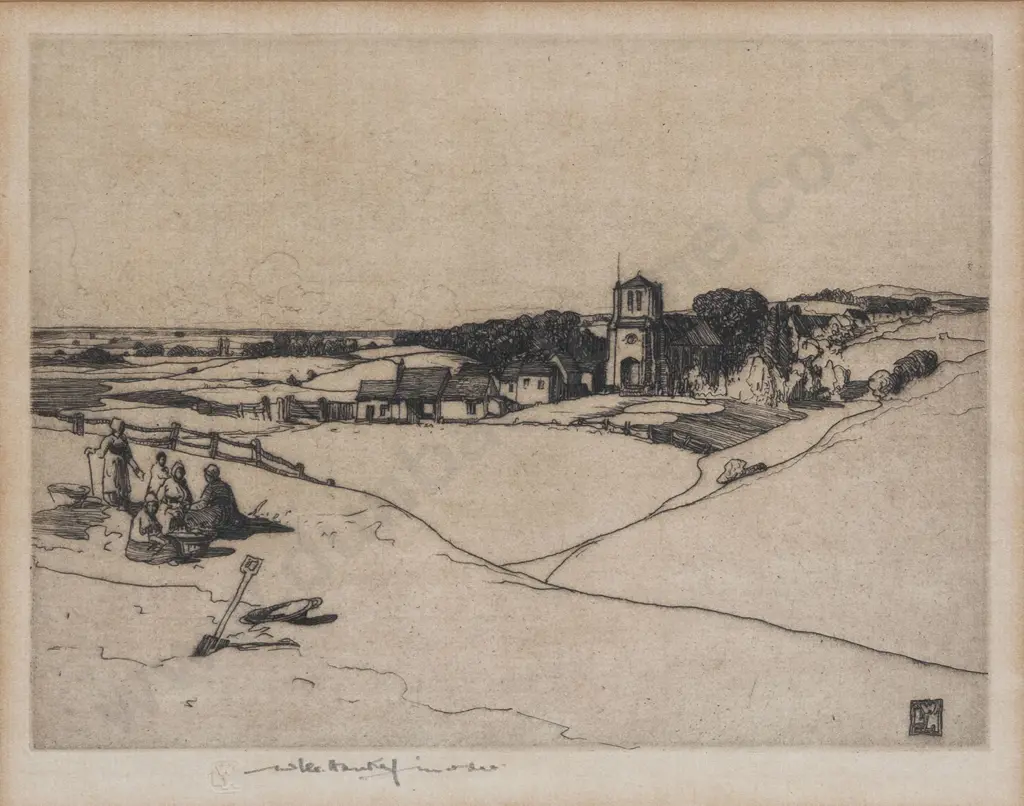 William Lee Hankey - (British 1869-1952) "La Brette" Image 1++