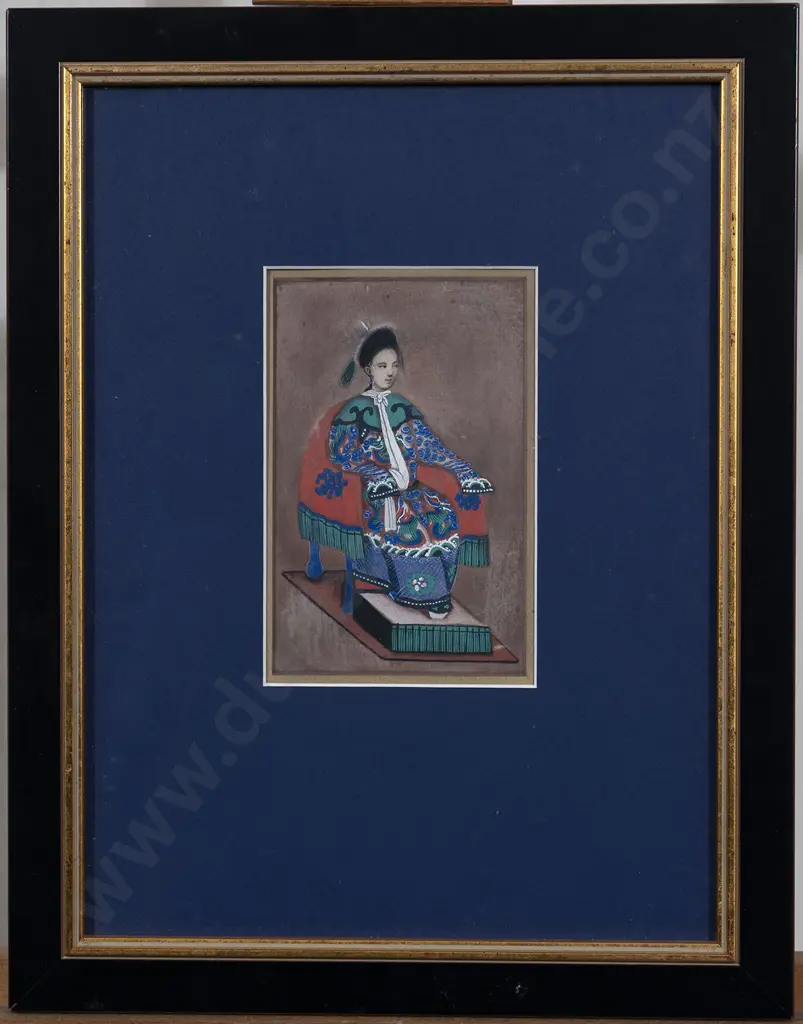 Antique Chinese watercolour on. Rice Paper Image 1++