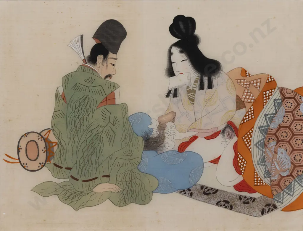 Japanese Shunga Meiji Period Print Image 1++