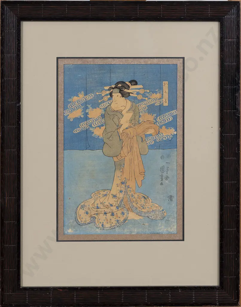 Antique Japanese Woodblock Image 1++