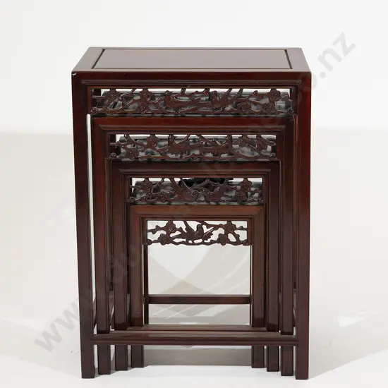 Chinese Rosewood Quartetto Nest of Tables