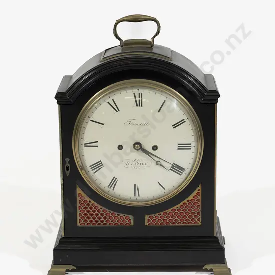 Geo III Ebonized Bracket Clock by Trendell of Reading
