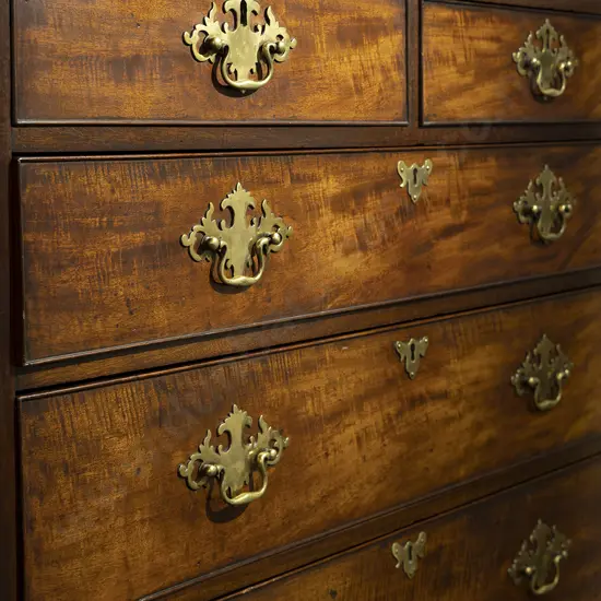 Geo III Mahogany Chest on Chest