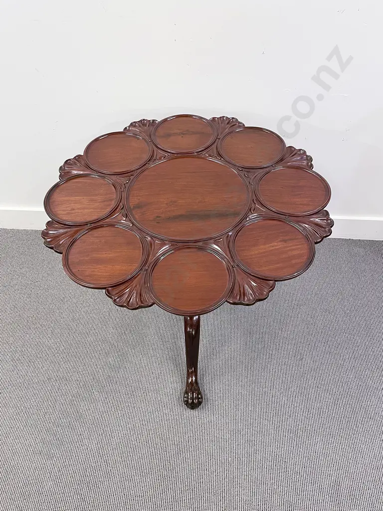 Geo III Mahogany Wine Table Image 1++
