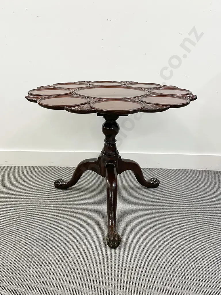 Geo III Mahogany Wine Table Image 1++