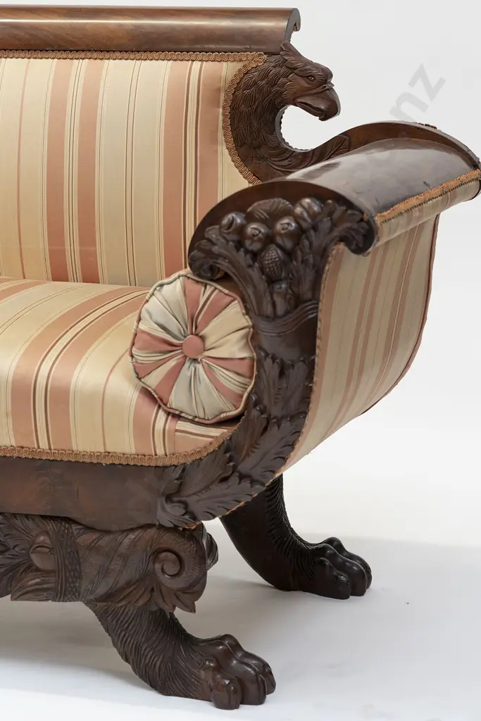 A Fine Regency Mahogany Sofa Image 1++