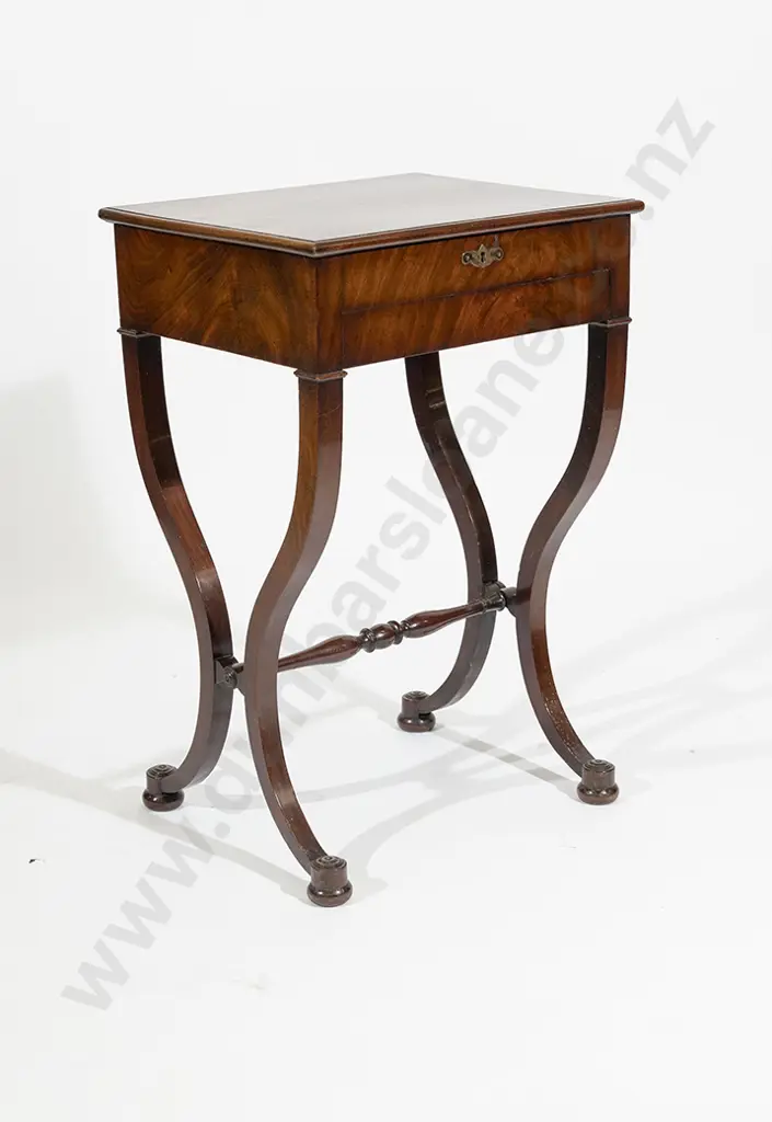 Wm IV Mahogany Sewing Table Image 1++