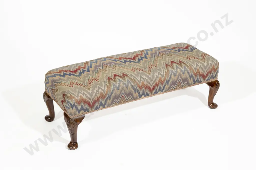 Geo III Style Mahogany Fender Stool Image 1++