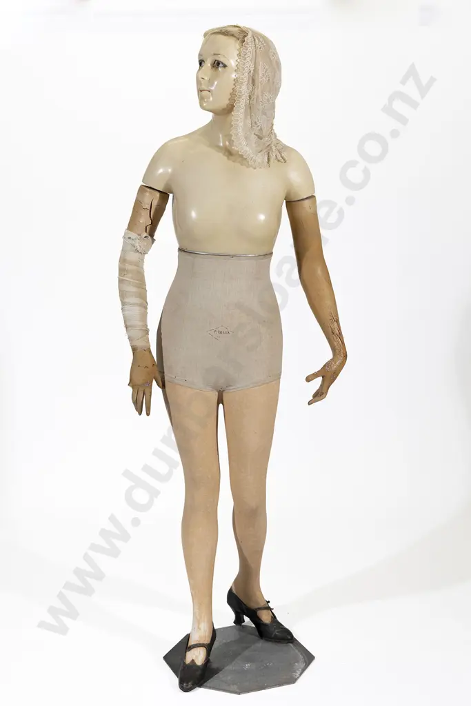 C19th French Wax & Composition Female Mannequin by Isman of Paris Image 1++