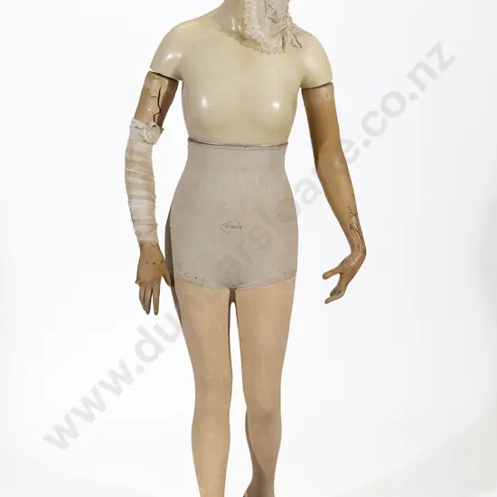 C19th French Wax & Composition Female Mannequin by Isman of Paris