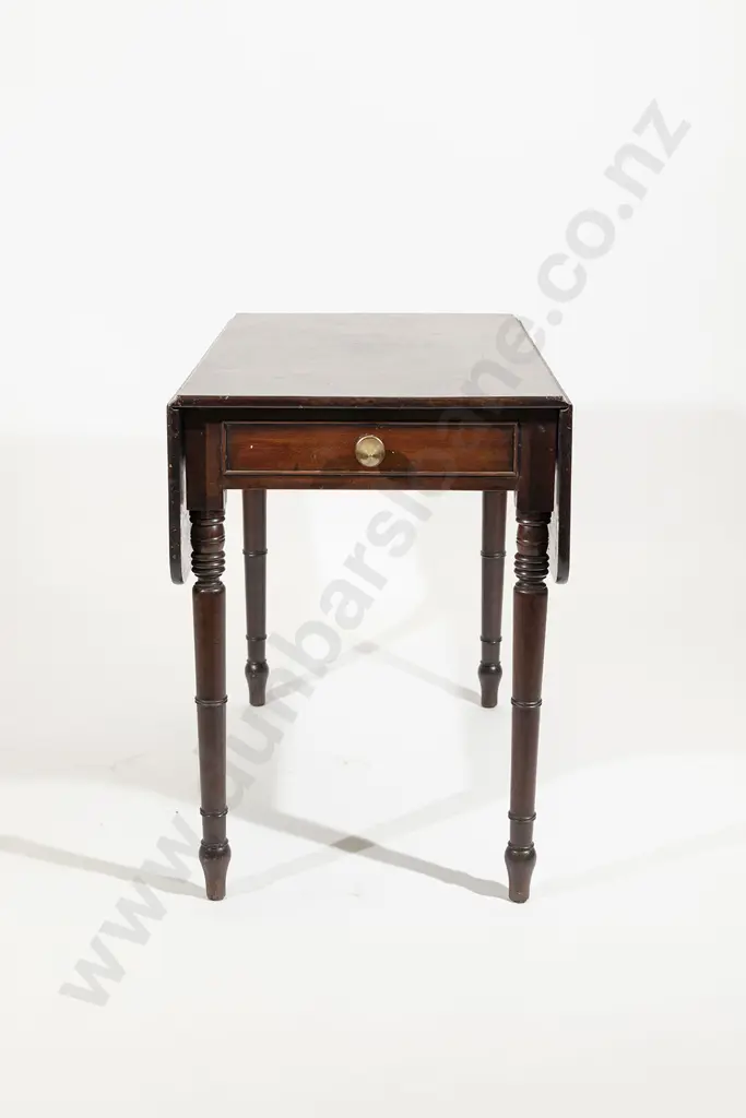 Regency Mahogany Pembroke Dining Table Image 1++