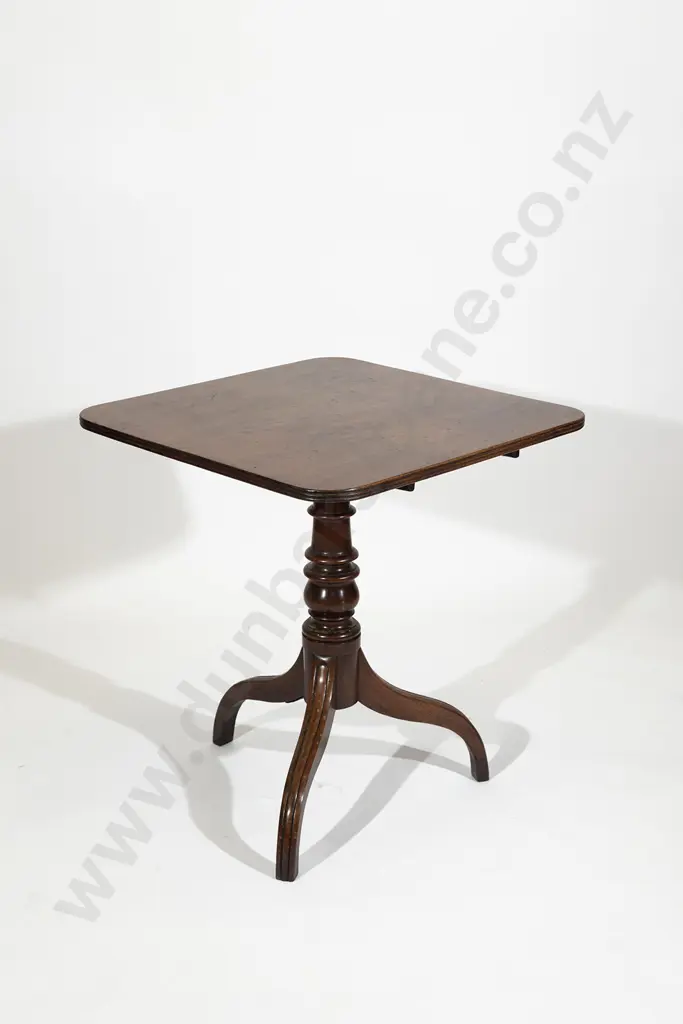 Geo III Mahogany Snap Top Wine Table Image 1++