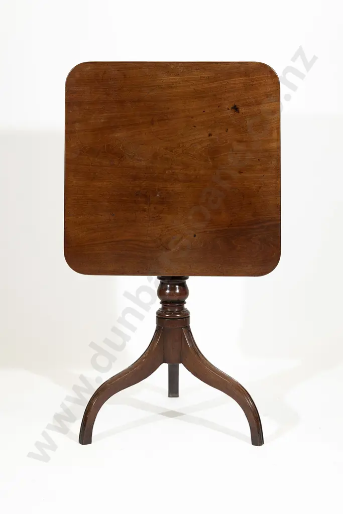 Geo III Mahogany Snap Top Wine Table Image 1++