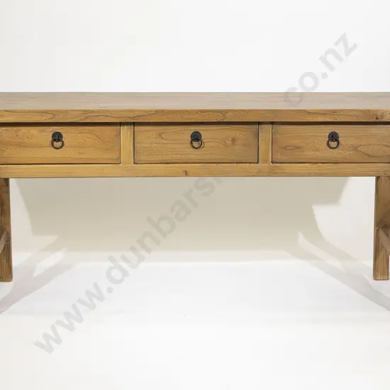 Chinese Elm Hall Table