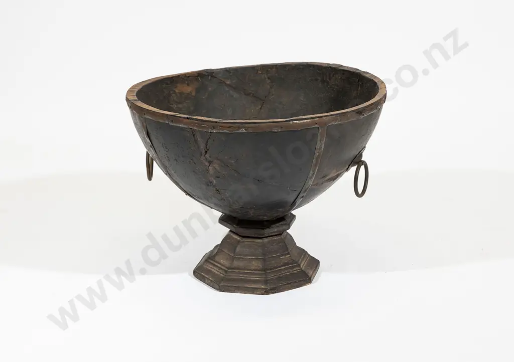 A Large Antique Wooden Bowl Image 1++