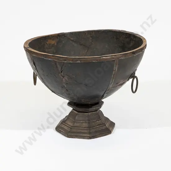 A Large Antique Wooden Bowl