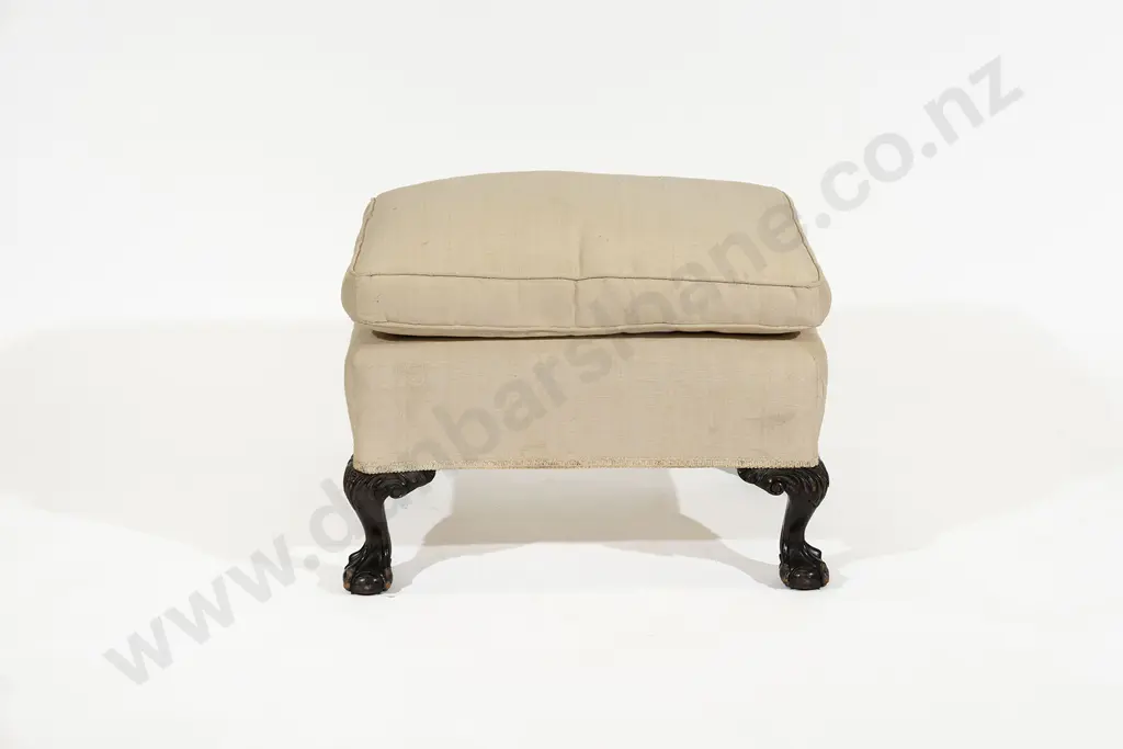 Mahogany Oblong Dressing Stool Image 1++