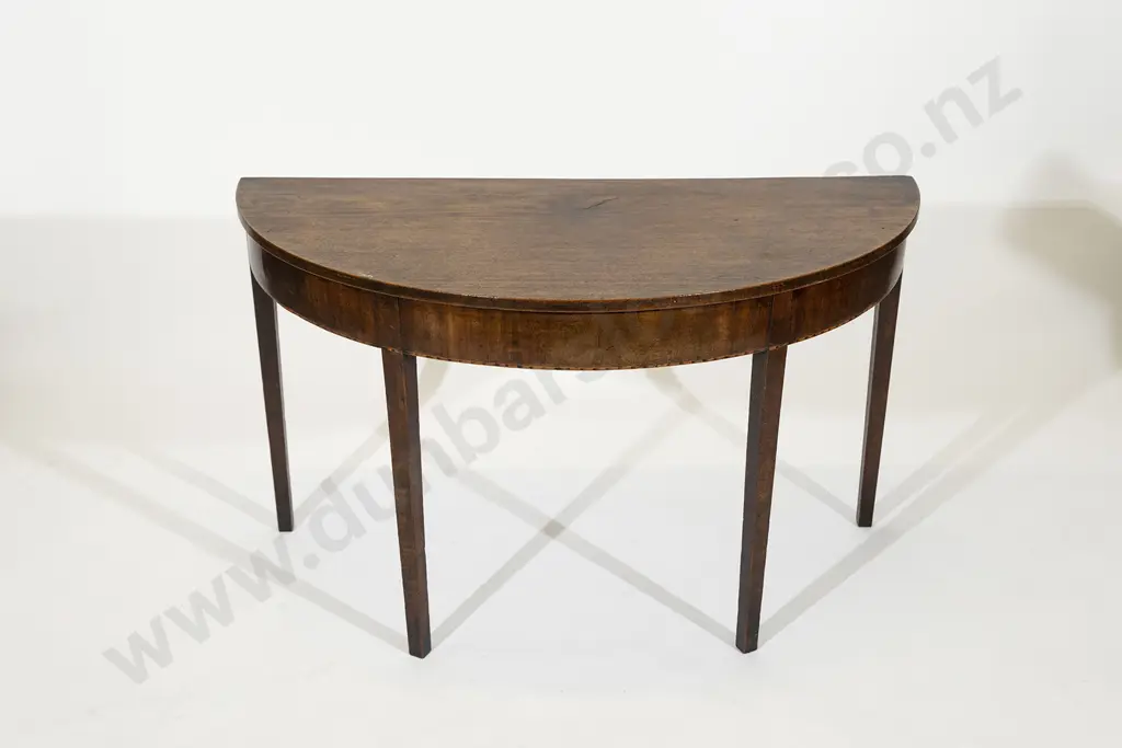 Geo III Mahogany D Shaped Side Table Image 1++