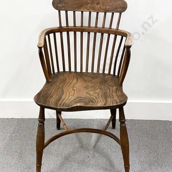 A 19th Century Elm and Yew Windsor Chair