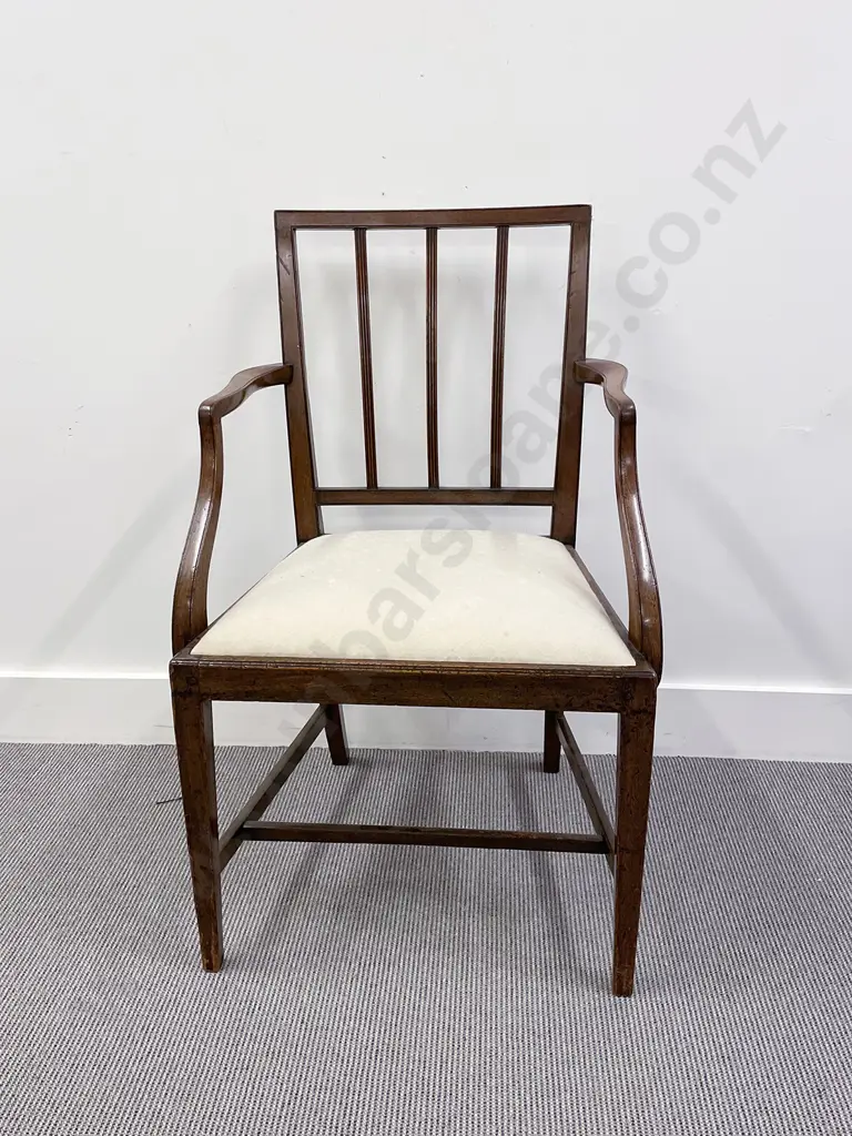 Geo III Mahogany Elbow Chair Image 1++