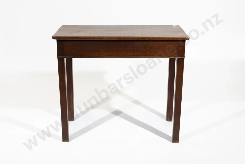 Geo III Mahogany Fold Over Tea Table Image 1++
