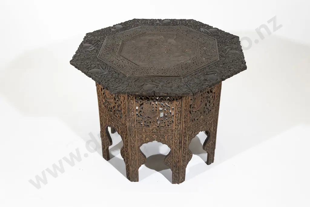 C19th Anglo Indian Octagonal Occasional table Image 1++
