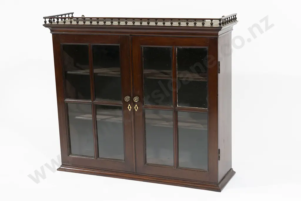 Regency Mahogany Book Cabinet Image 1++