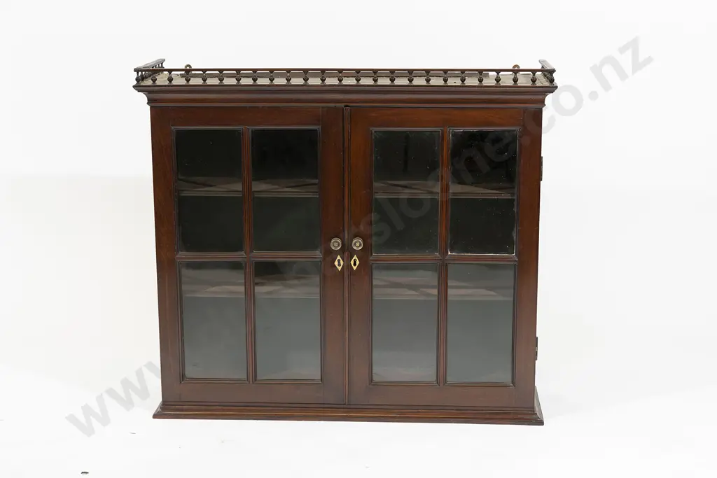 Regency Mahogany Book Cabinet Image 1++