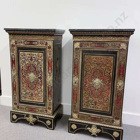 A pair of French 19th Century Boulle Cabinets