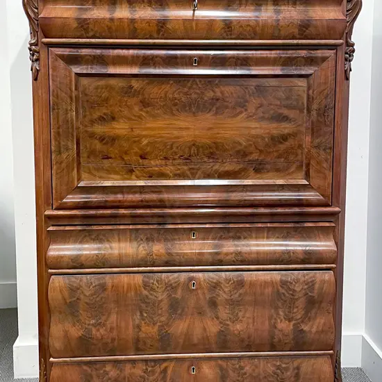 A 19th Century German Secretaire A' Abattant