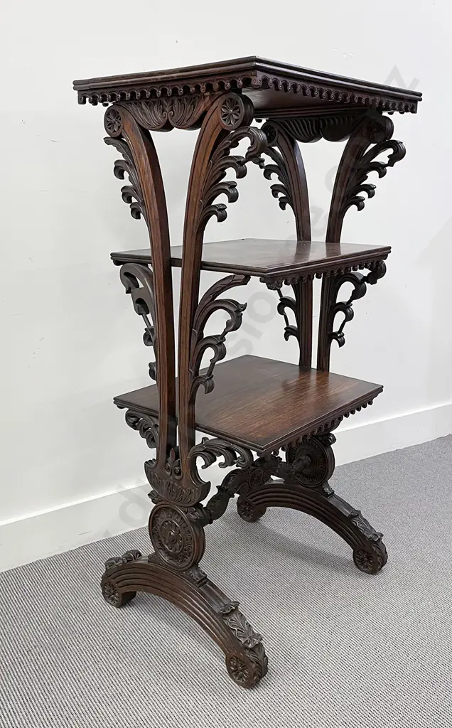 C19thAnglo-Indian Rosewood Etagere Image 1++