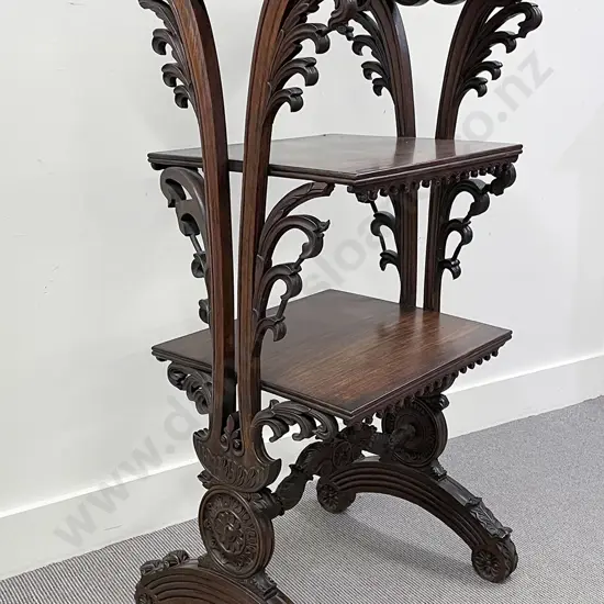 C19thAnglo-Indian Rosewood Etagere