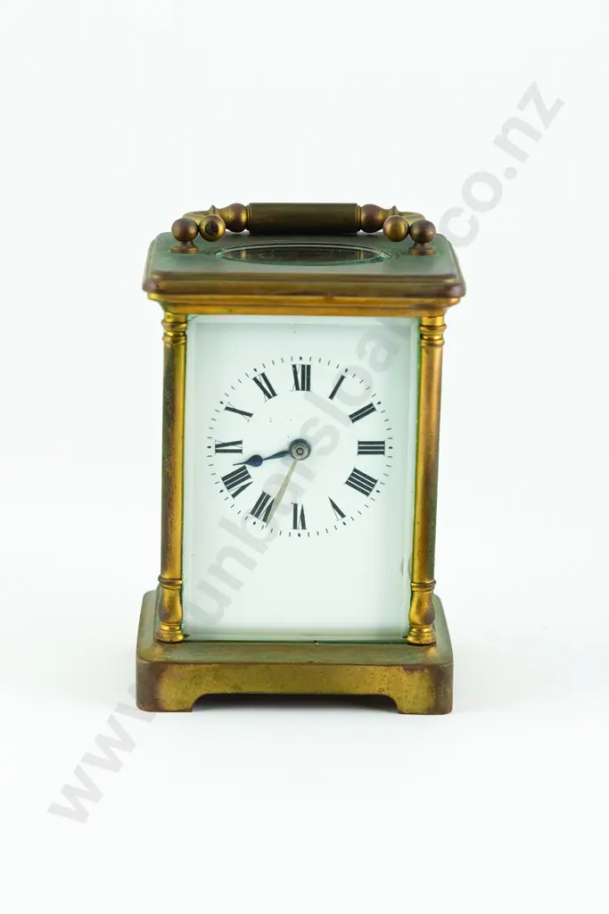French Brass Cased Carriage Clock Image 1++