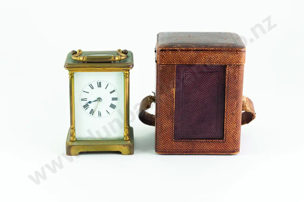 French Brass Cased Carriage Clock Image 1++