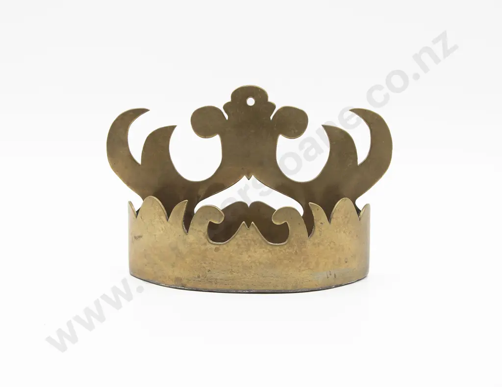 C19th Brass Crown Wall Pocket Image 1++