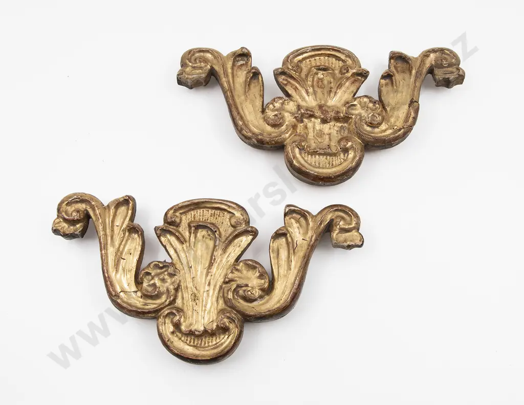 Pair Of C19th Gilt Wall Appliques Image 1++