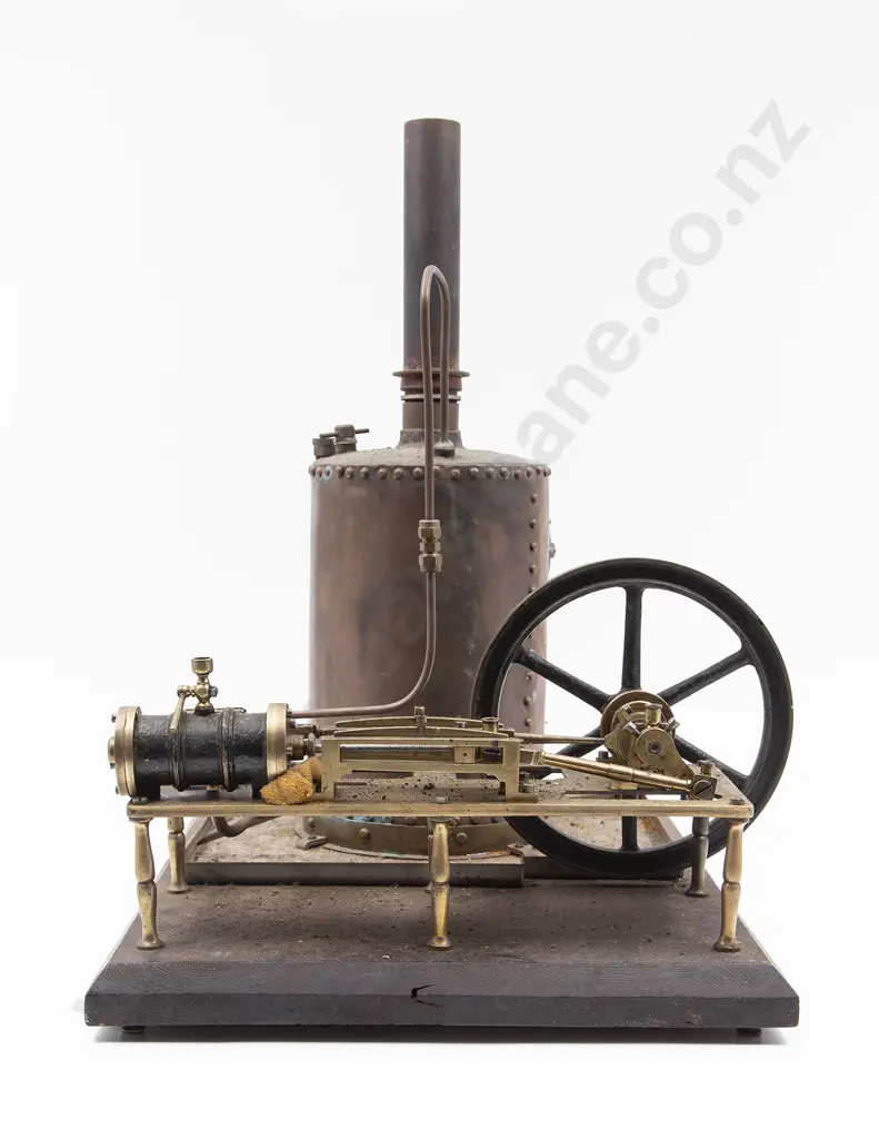 Vintage Scratch Built Stationary Steam Engine Image 1++