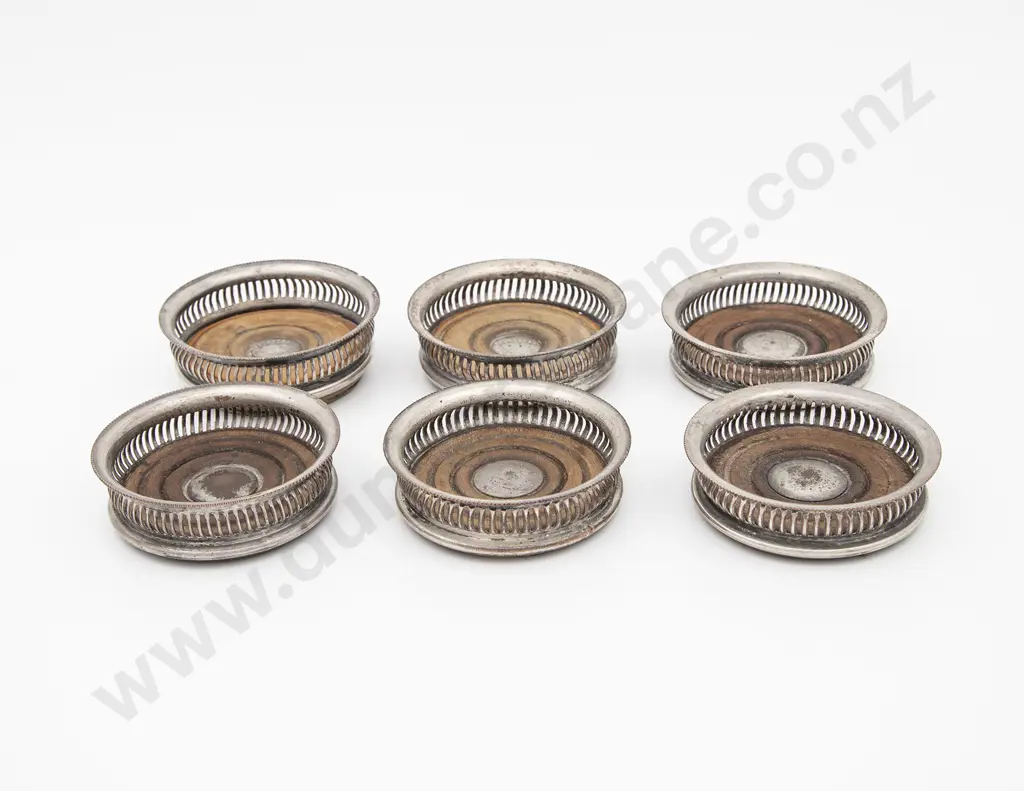 Set Of Six Small S/Plate Coasters Image 1++