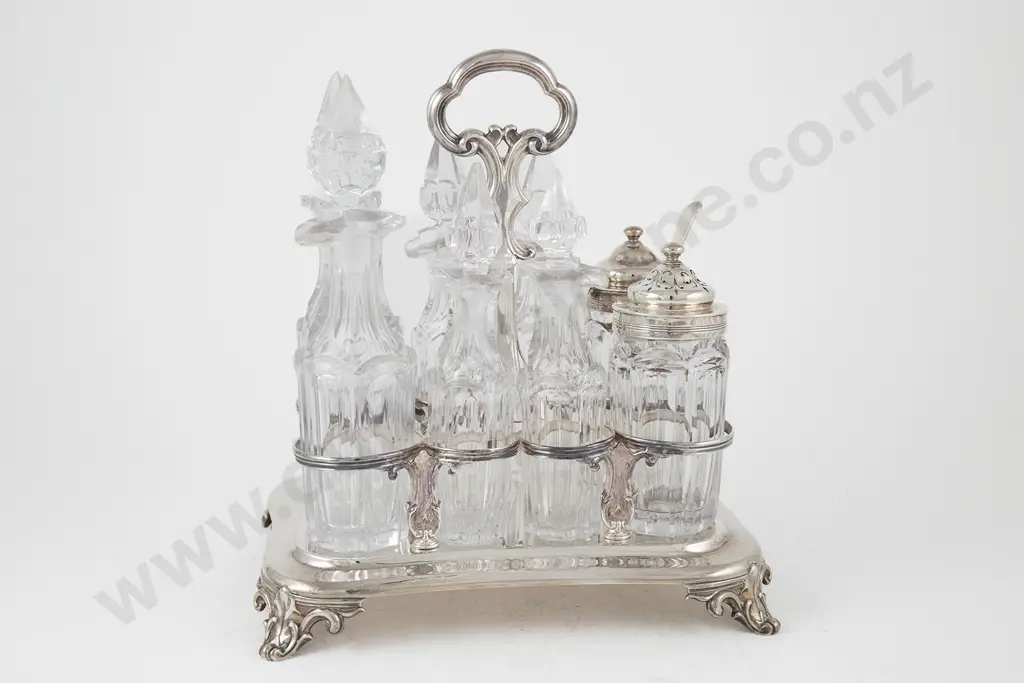 Vict S/S Eight Division Cruet Set Image 1++