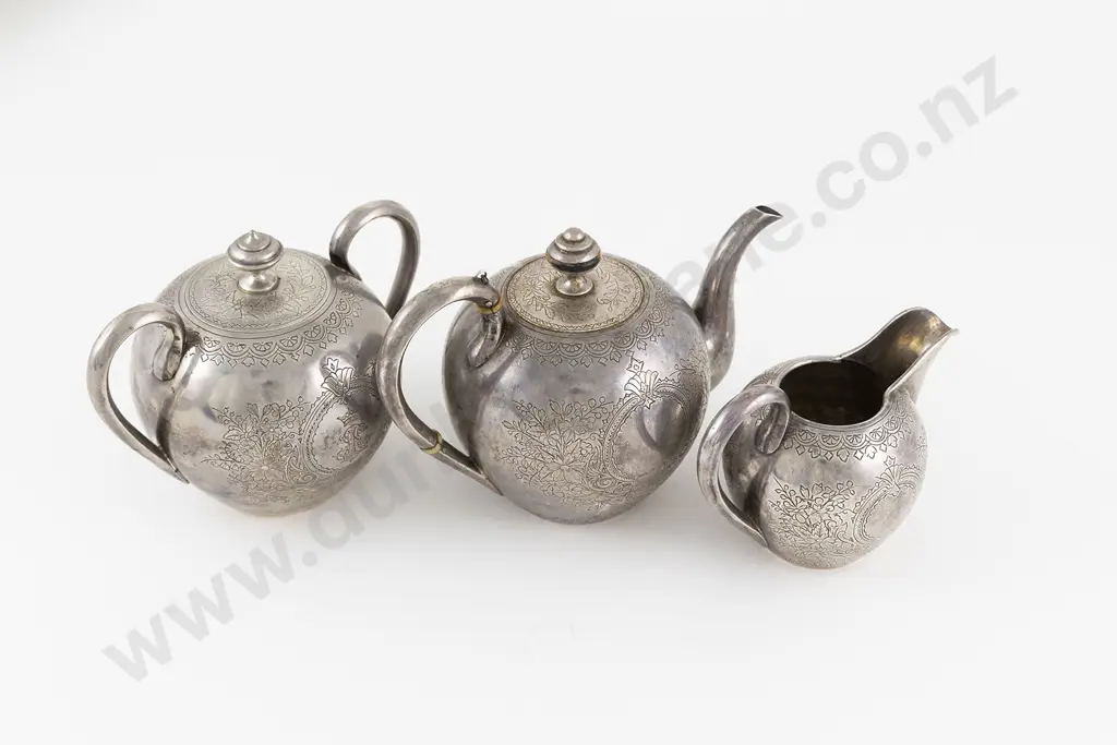 .84 Standard Silver 3pce Teaset Image 1++