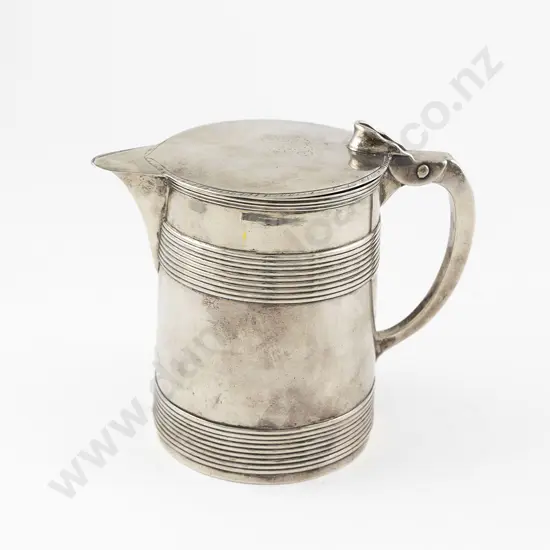 Geo III S/S Lidded Tankard
