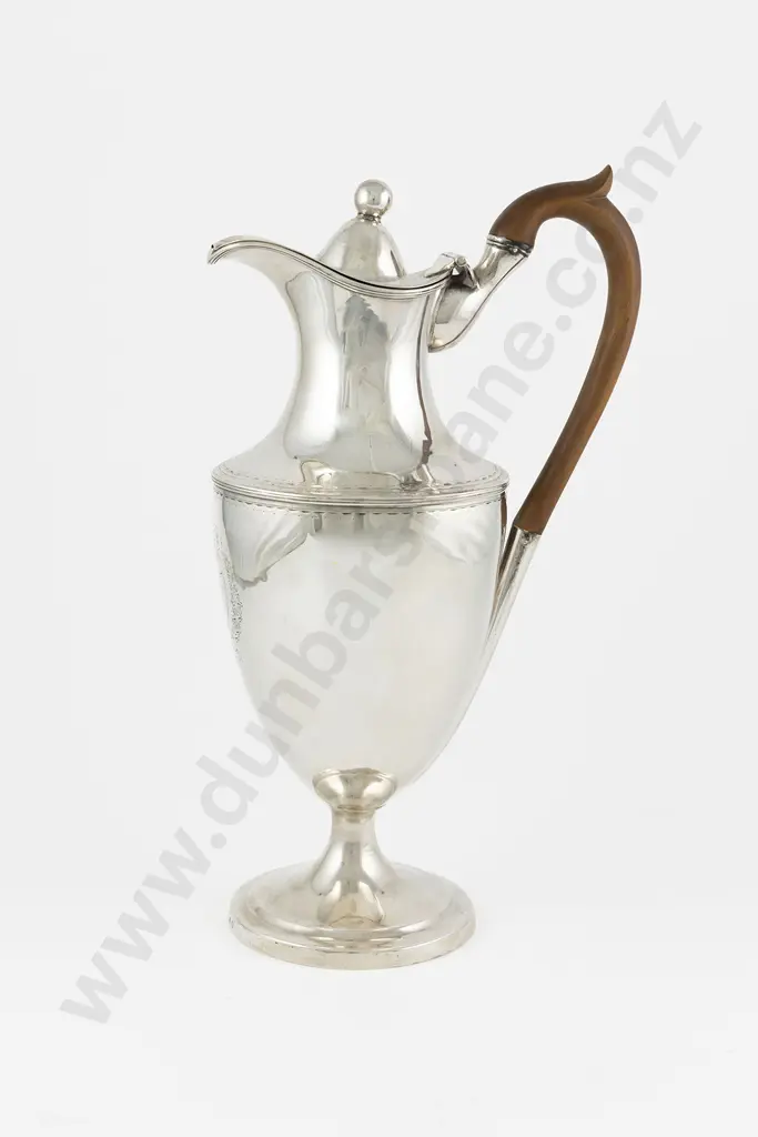 An Elegant Geo III Scottish S/S Wine Ewer Image 1++
