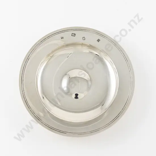 QEII S/S Plain Circular Shallow Dish