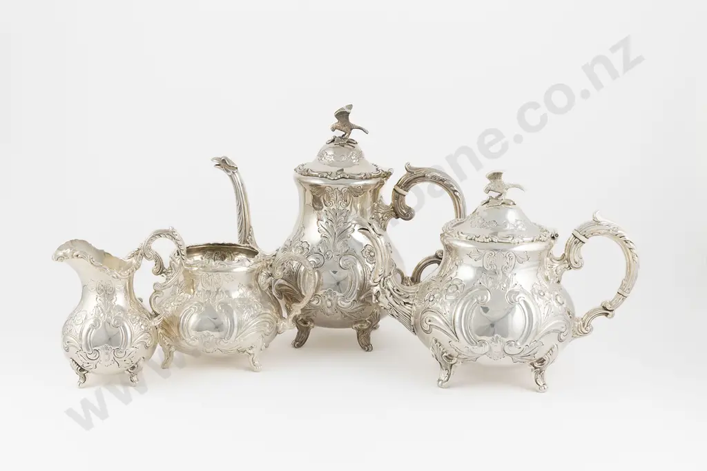 A Fine Quality QEII S/S 4pce Tea & Coffee Set By Garrard & Co Ltd Image 1++