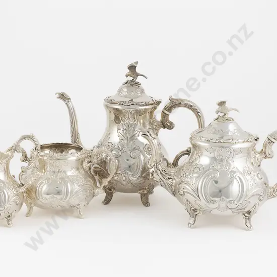 A Fine Quality QEII S/S 4pce Tea & Coffee Set By Garrard & Co Ltd