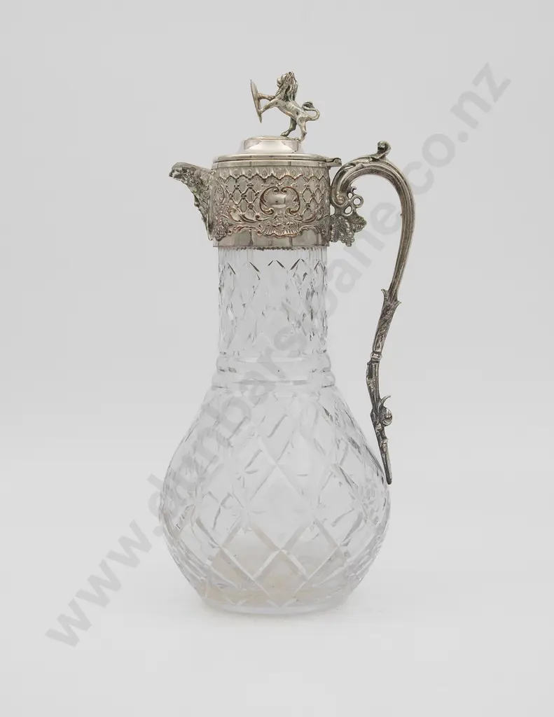 A Cut Crystal Claret Jug Image 1++