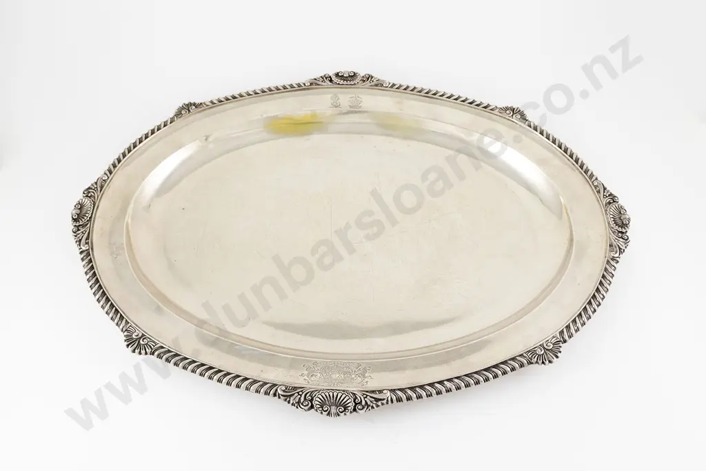 Fine Qiality Geo IV S/S Oval Banquet Tray Image 1++