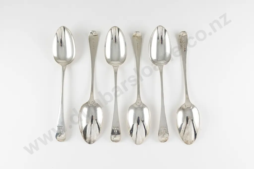 Set Of Six Geo III S/S Tablespoons Image 1++